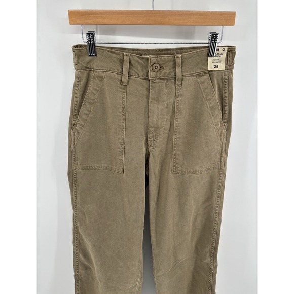 NWT AMO Easy Army Slouch Trouser Pant Sz 25 (meas 28) Thyme MSRP $302 - Picture 8 of 16